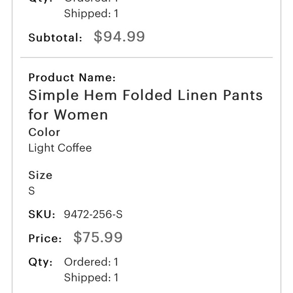 Linen pants in light coffee - Picture 7 of 9